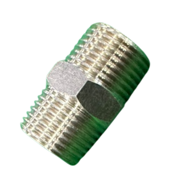 VEH15860 MALE NIPPLE BRASS FITTINGS - 3/8X3/8M #TWCC-802