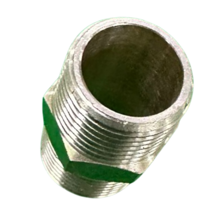 VEH15860 MALE NIPPLE BRASS FITTINGS - 3/8X3/8M #TWCC-802