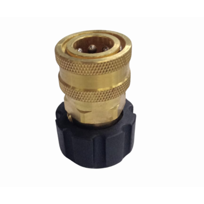 VEH18300 M22 SWIVEL FEMALE X 3/8" FEMALE PRESSURE WASHER COUPLER