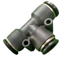 VEH24236 A108 12MM-10MM TEE PNEUMATIC QUICK TUBE CONNECTOR (REDUCING FITTINGS)