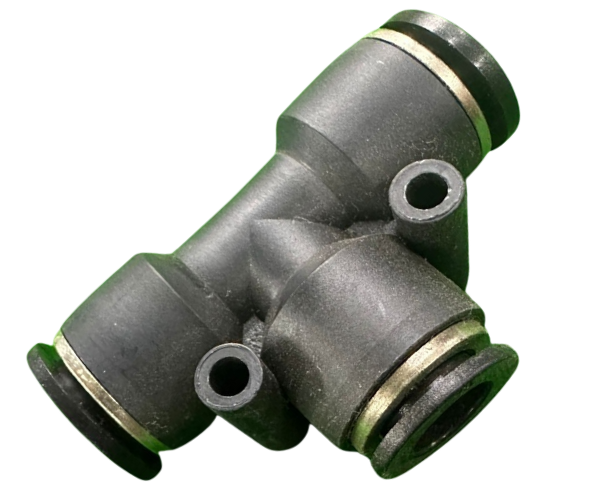 VEH24236 A108 12MM-10MM TEE PNEUMATIC QUICK TUBE CONNECTOR (REDUCING FITTINGS)
