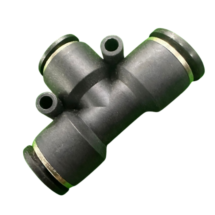 VEH24236 A108 12MM-10MM TEE PNEUMATIC QUICK TUBE CONNECTOR (REDUCING FITTINGS)