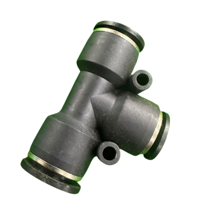 VEH24236 A108 12MM-10MM TEE PNEUMATIC QUICK TUBE CONNECTOR (REDUCING FITTINGS)