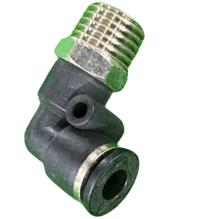 VEH22569 PU FITTINGS-90 DEG. #6X1/4" NPT (A136)