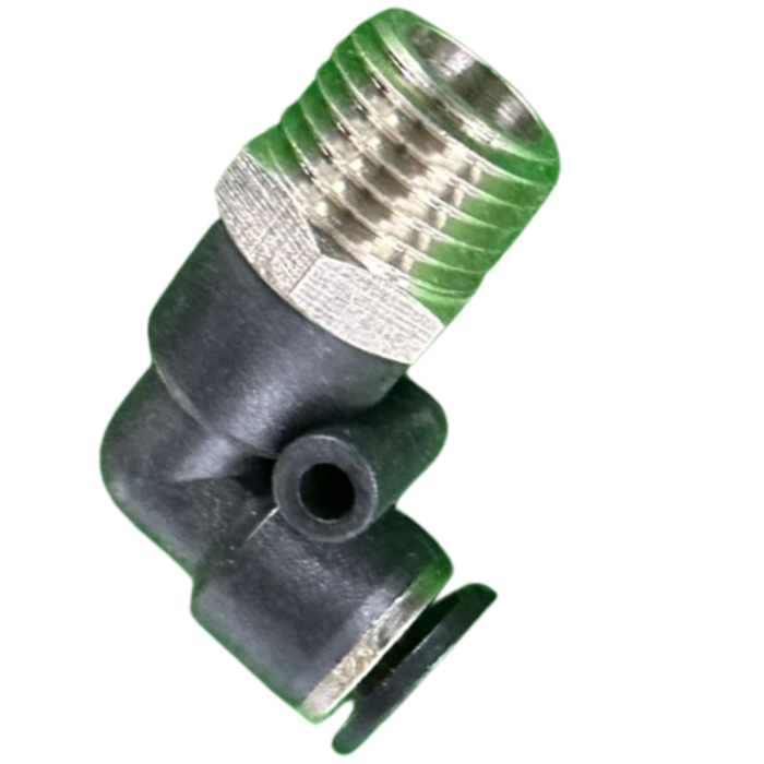 VEH22569 PU FITTINGS-90 DEG. #6X1/4" NPT (A136)