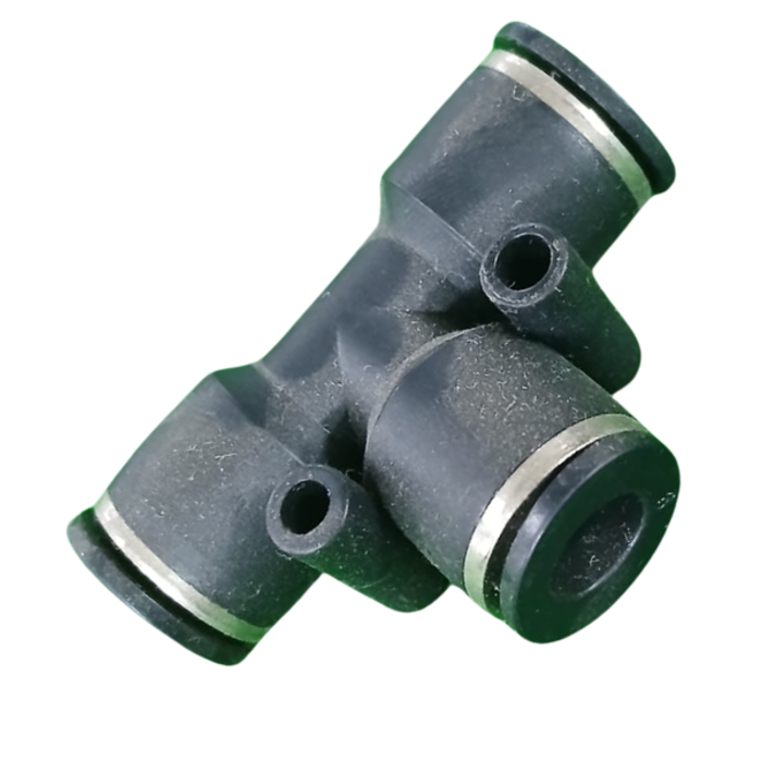 VEH24211 9MM-A107 TEE PNEUMATIC QUICK TUBE CONNECTOR