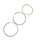 VEH18977 PISTON RINGS SET/ GE240 STD 8HP THICK RINGS