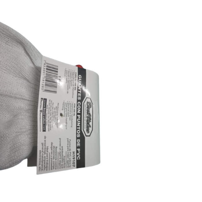 BEST VALUE HAR9943/PVC DOTTED GLOVES H19107