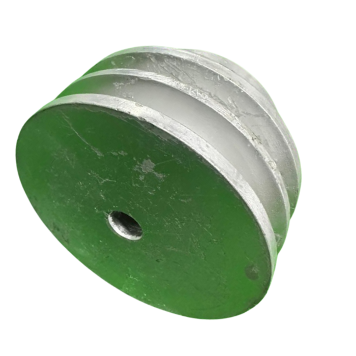 VEH17495/ 4", DOUBLE GROOVE A PULLEY
