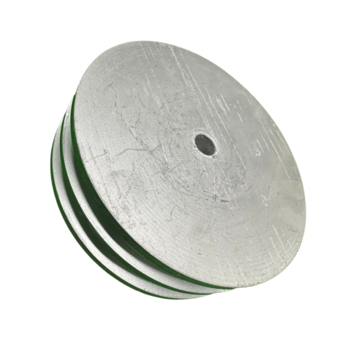 VEH21938 - 6", 2B ALUMINIUM PULLEY DOUBLE GROOVE