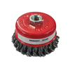 HAR9903/4" TWIST/KNOTTED WIRE CUP BRUSH