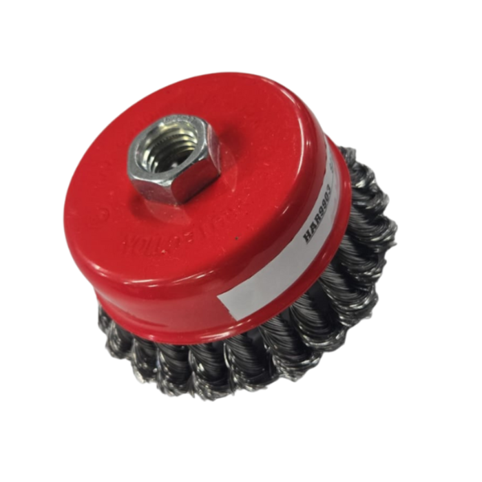 HAR9903/4" TWIST/KNOTTED WIRE CUP BRUSH
