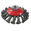 HAR9901/4" TWISTED/KNOTTED WIRE DISC BRUSH