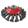 HAR9901/4" TWISTED/KNOTTED  WIRE DISC BRUSH