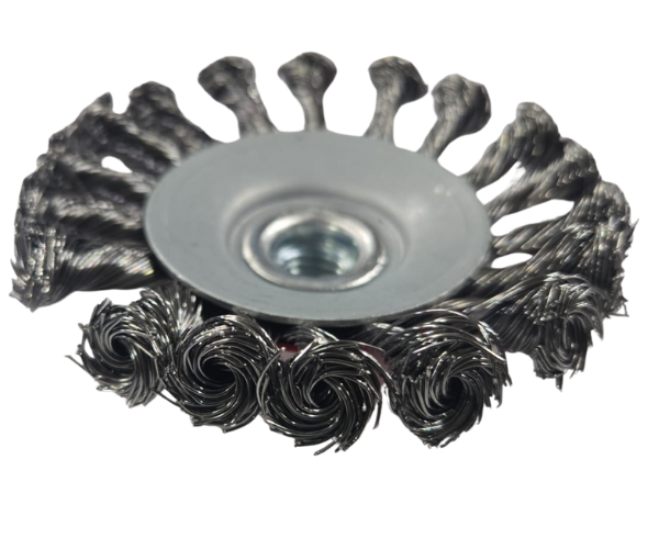 HAR9901/4" TWISTED/KNOTTED WIRE DISC BRUSH