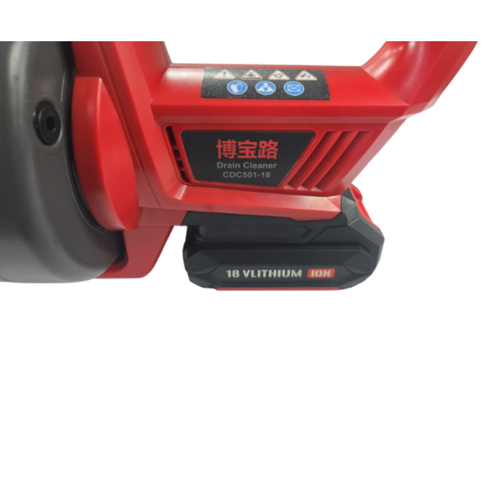 IND5976/ DRAIN CLEANER CORDLESS WITH EXTRA BATTERY 18V, 25FT