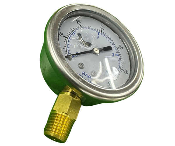 VEH22986 LIQUID FILLED PRESSURE GAUGE 0-60PSI/4BAR 2.5''(63MM) 1/4''NPT