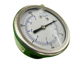 VEH22987 LIQUID FILLED PRESSURE GAUGES 0-100PSI NPT 1/4'' 2.5'' FACE 63MM