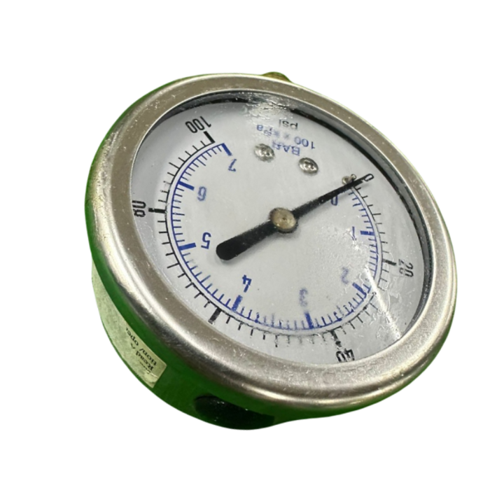 VEH22987 LIQUID FILLED PRESSURE GAUGES 0-100PSI NPT 1/4'' 2.5'' FACE 63MM