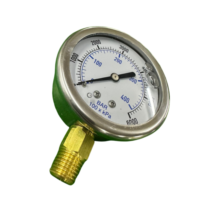 VEH22992 LIQUID FILLED PRESSURE GUAGE 0-6000 1/4''
