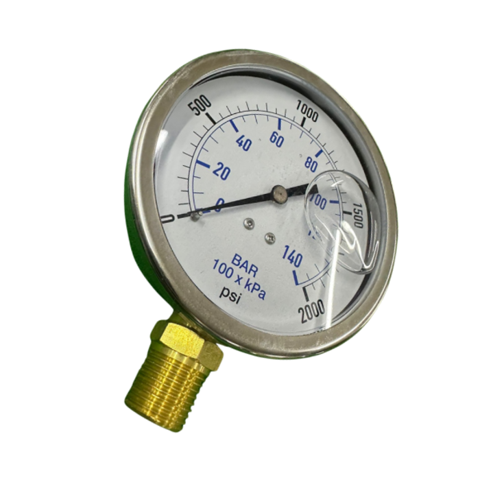 VEH22994 LIQUIDFILLED PRES.GUAGE 0-2000 4-1/2''