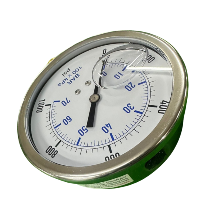 VEH22993 LIQUIDFILLED PRES.GAUGE 0-1000PSI  4-1/2''