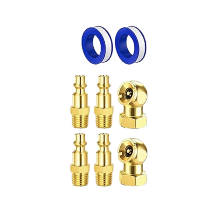 VEH24802/ LUMITECO 2 PACK HEAVY DUTY AIR CHUCK SET-1/4''