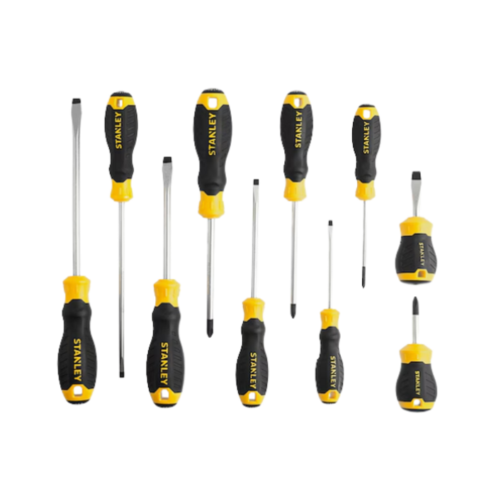STANLEY HAR9975 10PC C/GRIP SCREWDRIVER SET STMT66676-840