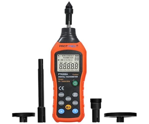 HAR9972/DIGITAL CONTACT TACHOMETER, SPEED TACH METER, 50-19999RPM/PT6208A