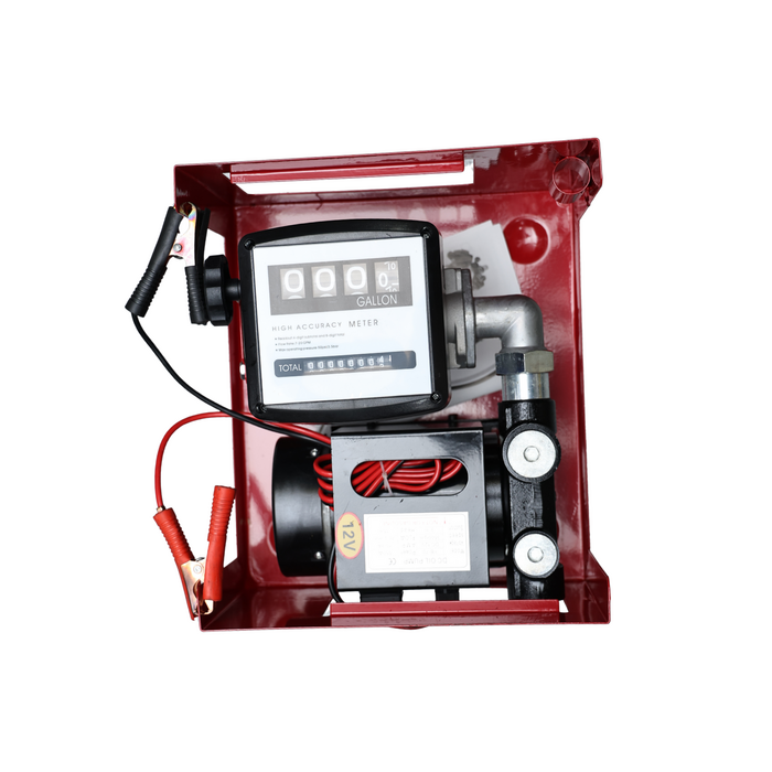 IND5741 DC DIESEL PUMP WITH METER, 12V, WITH GALLON GAUGE