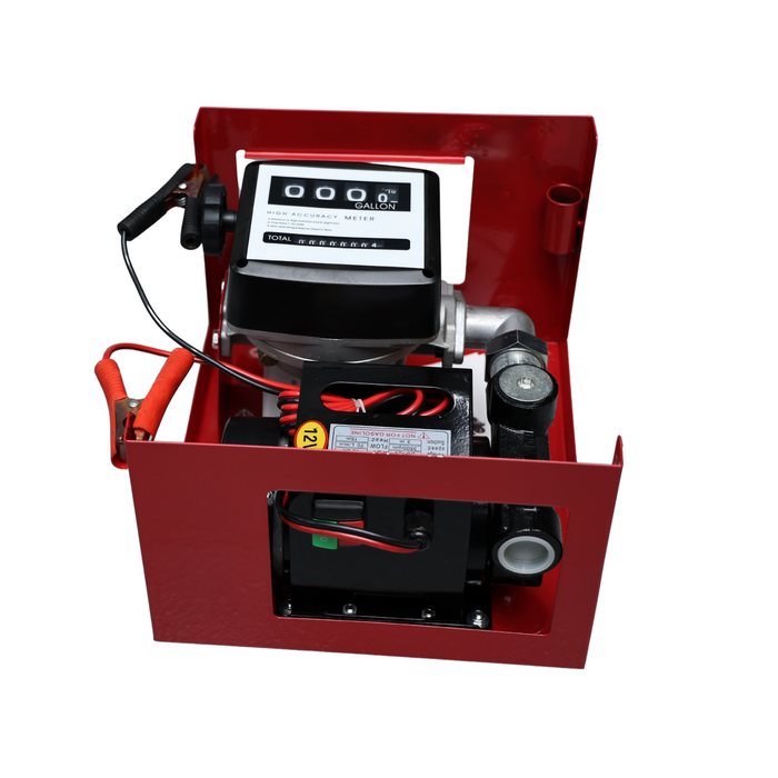 IND5741 DC DIESEL PUMP WITH METER, 12V, WITH GALLON GAUGE