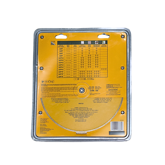 HAR7027 BLADE/TILE 10" 254MM  INNER HOLE 5/8'' 16MM DW4762