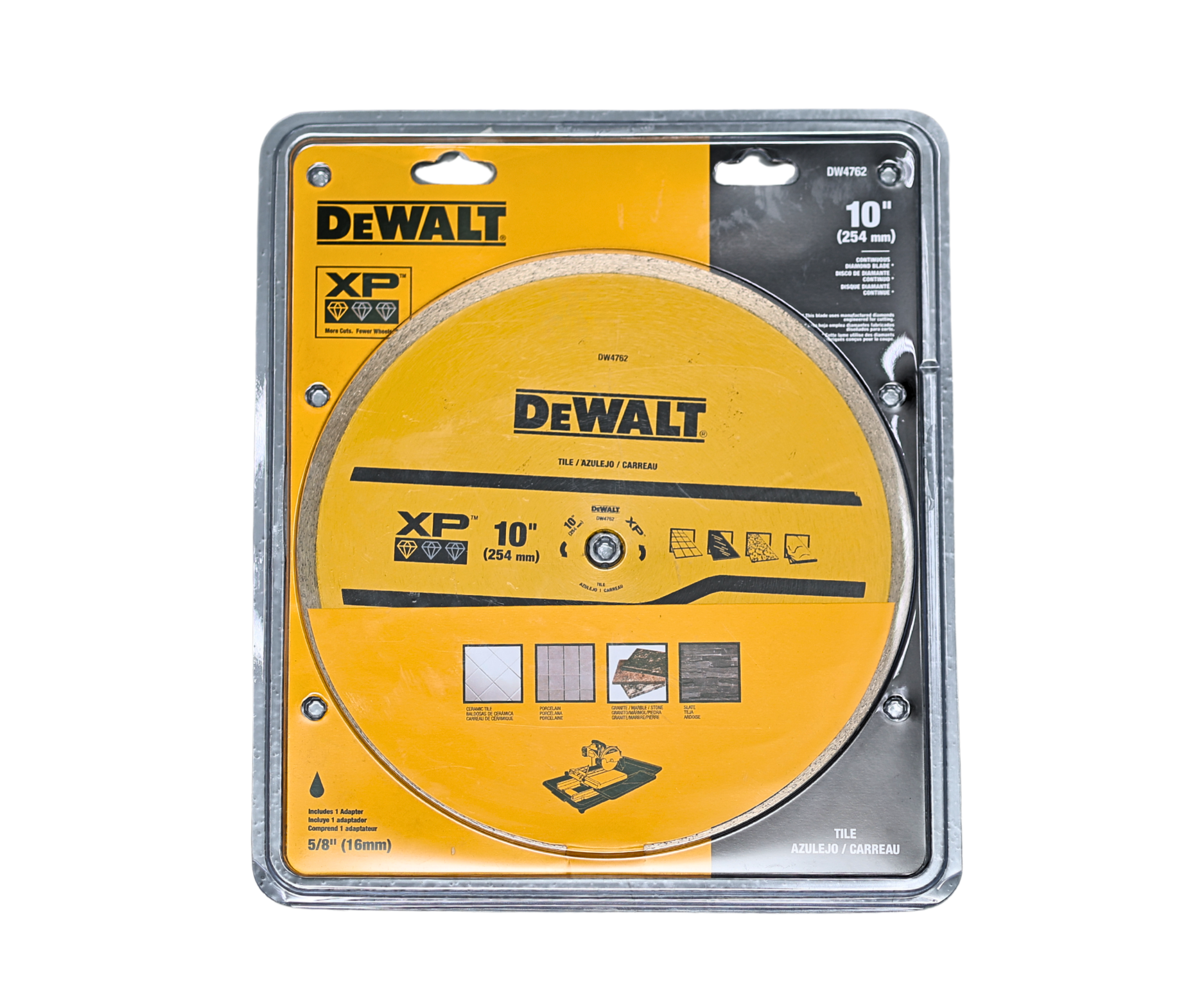 HAR7027 BLADE/TILE 10" 254MM  INNER HOLE 5/8'' 16MM DW4762