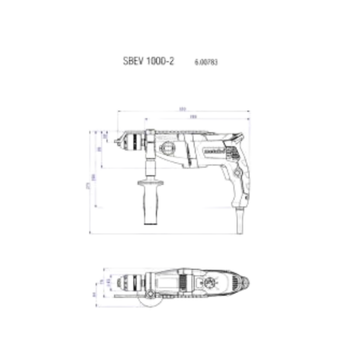 METABO IND6012/ SBEV 1000-2 IMPACT DRILL/ 600783620