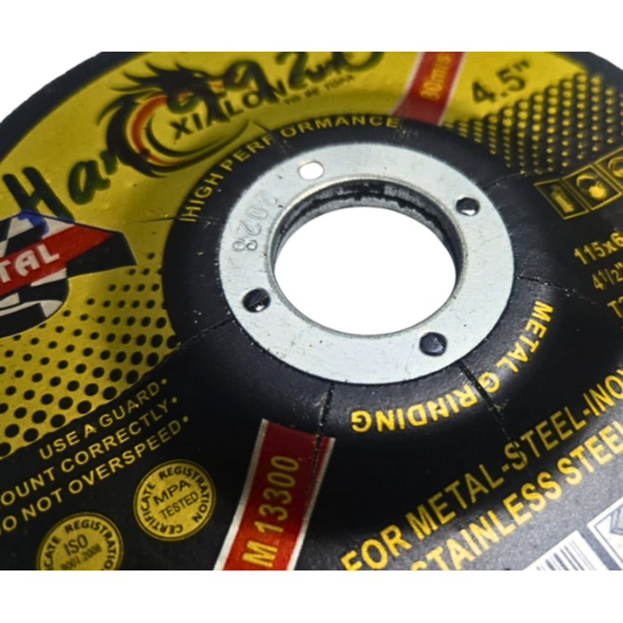 HAR9920/4 1/2"+1/4''+7/8'' METAL GRINDING DISC