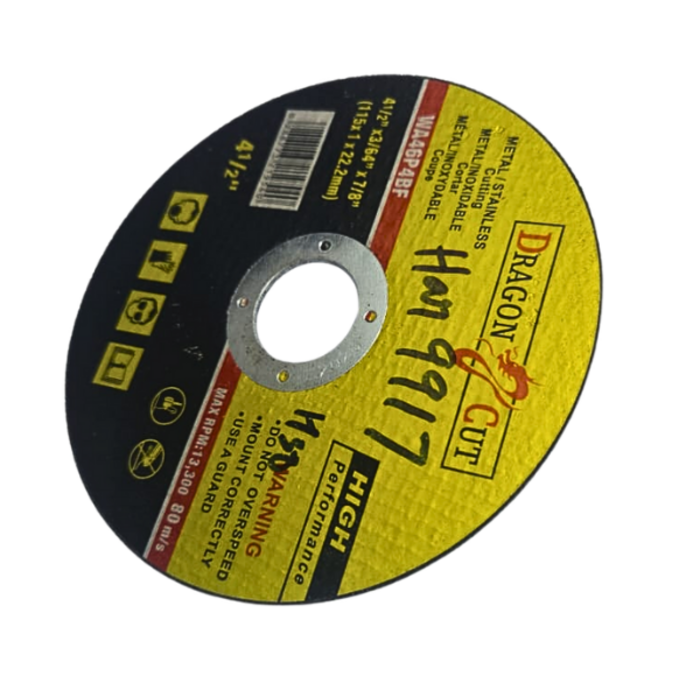 HAR9917/4 1/2"+/3/64''+7/8''METAL CUTTING DISC