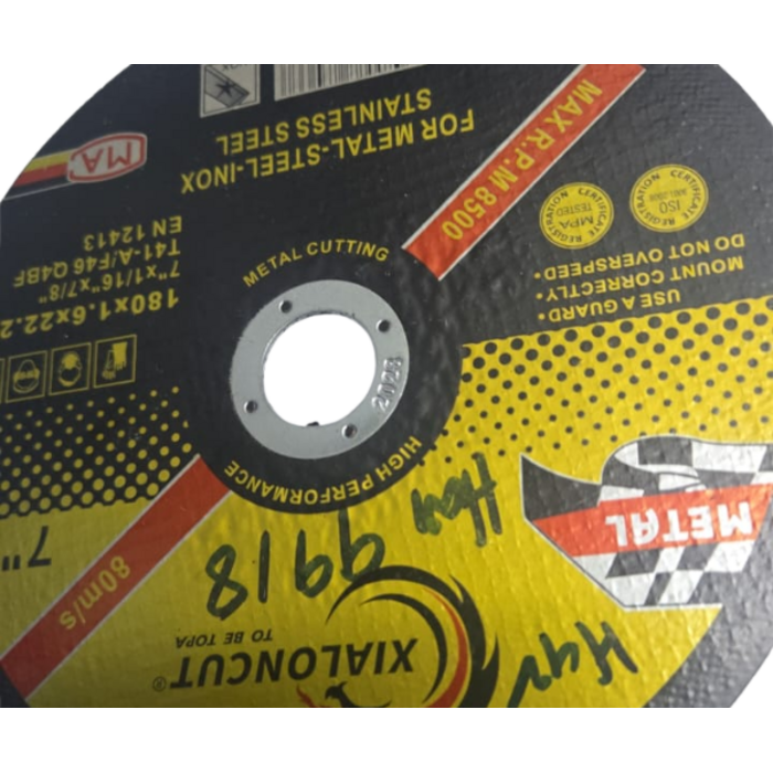 HAR9918/7“+1/16''+7/8'' METAL CUTTING DISC