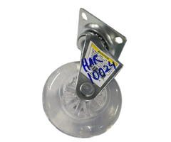 HAR10024/3" CLEAR POLYURETHANE SWIVEL CASTER,3-3/8" 1-1/8"W x3"/69535