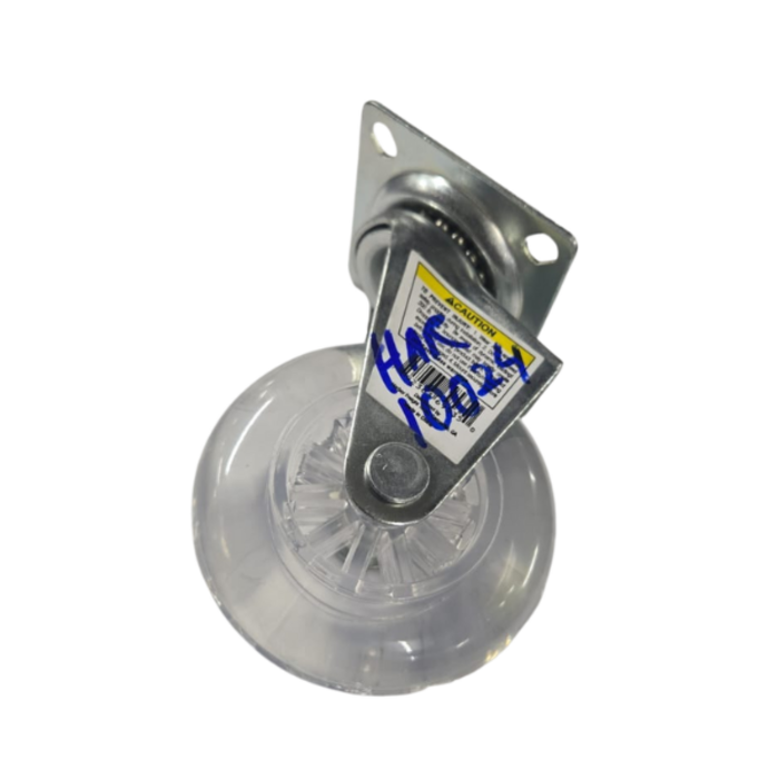HAR10024/3" CLEAR POLYURETHANE SWIVEL CASTER,3-3/8" 1-1/8"W x3"/69535