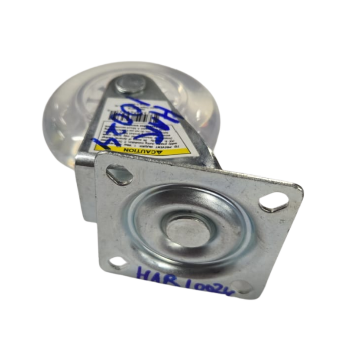 HAR10024/3" CLEAR POLYURETHANE SWIVEL CASTER,3-3/8" 1-1/8"W x3"/69535