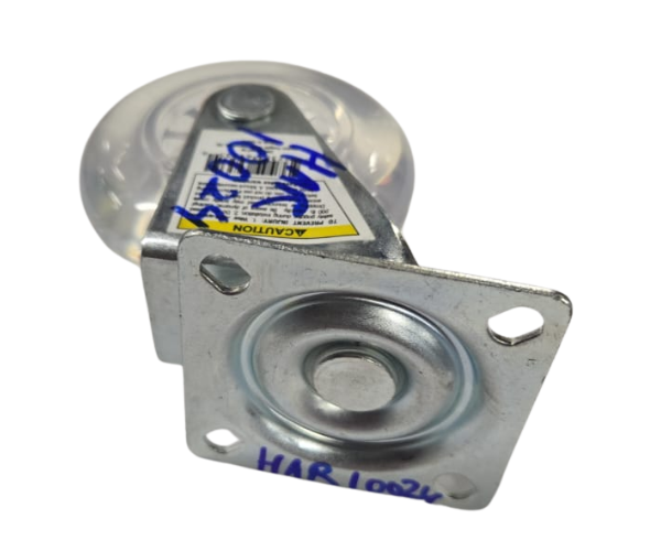HAR10024/3" CLEAR POLYURETHANE SWIVEL CASTER,3-3/8" 1-1/8"W x3"/69535