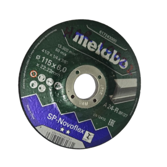 METABO HAR10022/ 4-1/2''- 1/4+7/8'' NOVOFLEX GRINDING DISC #617243000