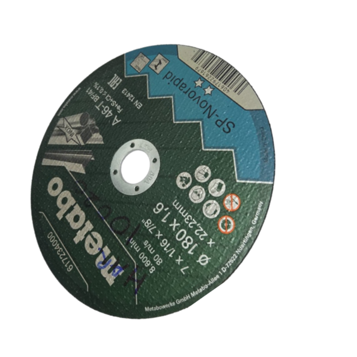 METABO HAR10020/SP-NOVORAPID 7''+1/16+7/8'' CUTTING DISC #617234000