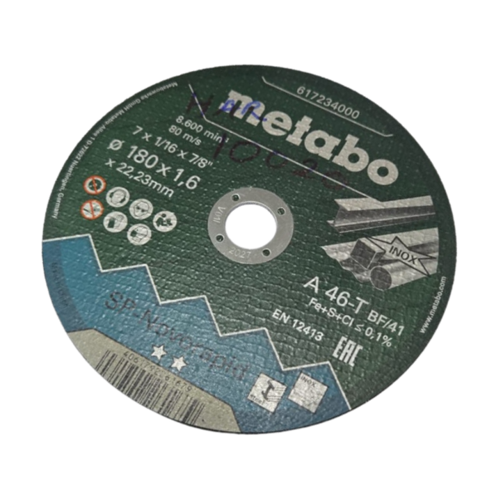 METABO HAR10020/SP-NOVORAPID 7''+1/16+7/8'' CUTTING DISC #617234000