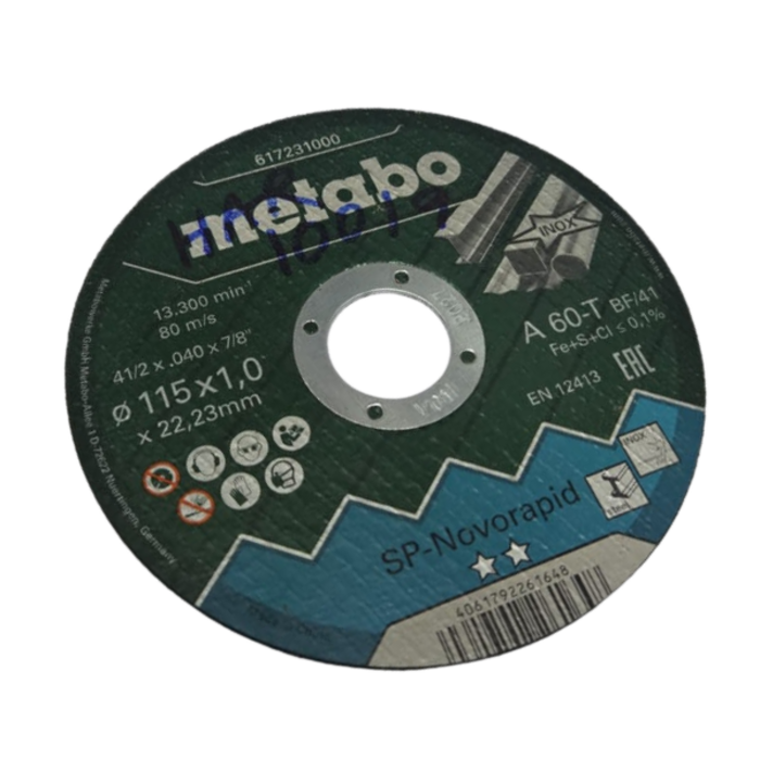 METABO HAR10019/SP-NOVORAPID 4-1/2''+.040+7/8'' CUTTING DISC #617231000