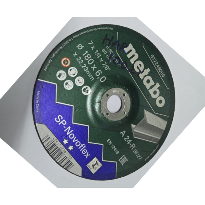 METABO HAR10021/SP-NOVOFLEX GRINDING DISC 7''+1/4+7/8''#617246000