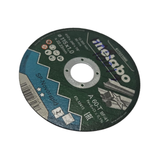 METABO HAR10019/SP-NOVORAPID 4-1/2''+.040+7/8'' CUTTING DISC #617231000