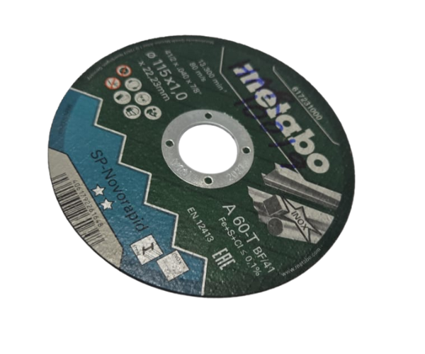 METABO HAR10019/SP-NOVORAPID 4-1/2''+.040+7/8'' CUTTING DISC #617231000