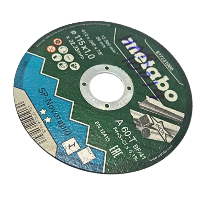 METABO HAR10019/SP-NOVORAPID 4-1/2''+.040+7/8'' CUTTING DISC #617231000