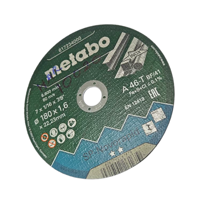 METABO HAR10020/SP-NOVORAPID 7''+1/16+7/8'' CUTTING DISC #617234000